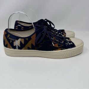 Pendleton x US Rubber Co Rare Mission Trail Wool Low Tops Blue Size 45, US 12